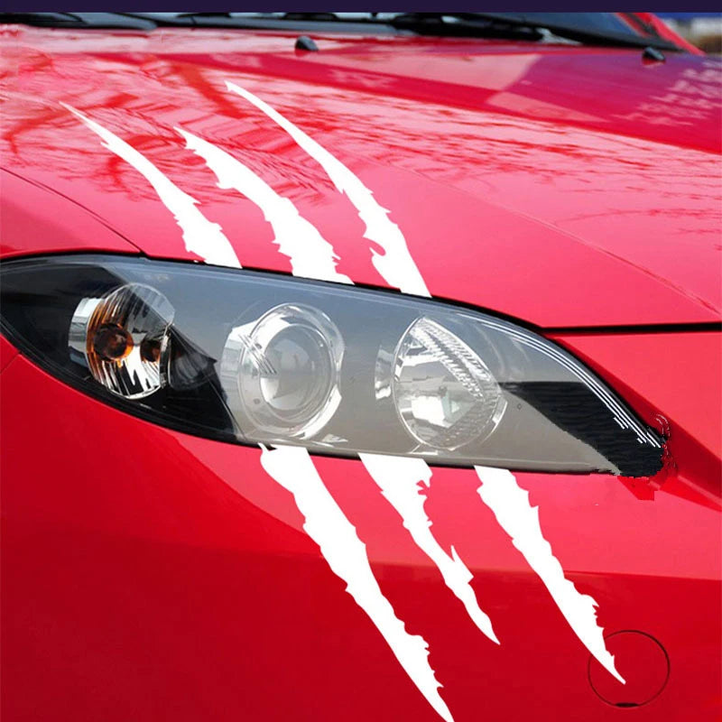 Car Sticker Reflective Monster Claw Scratch Stripe Marks Headlight Decal Auto Exterior Waterproof Vinyl Decal Car Accessories Peaceful Pleasures Health and Wellness