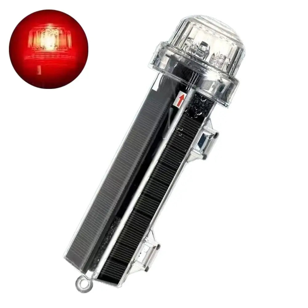 Solar Marine Warning Light | Waterproof Night Fishing Signal Lamp Marine Signal Light Peaceful Pleasures Health and Wellness B