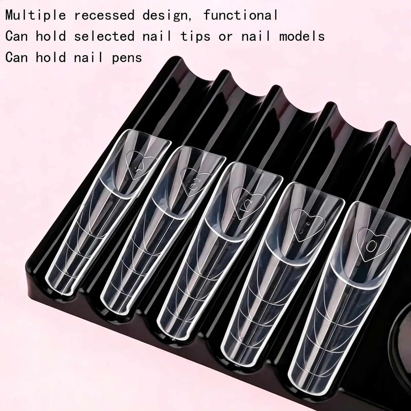 Nail Brush Holder – 10-Compartment Organizer & Color Palette