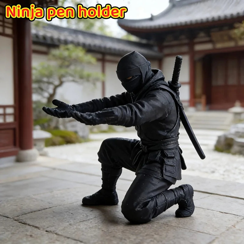 1/2 Pack Can Accommodate Ballpoint Pens, Fountain Pens, Pencils, and Various Stationery Items. the Ninja-Style Pen Holder Is Unique, Cool, and Creative, Perfect for Adding a Touch of Fashion to Your Desk. It Is an Ideal Gift Peaceful Pleasures Health and Wellness