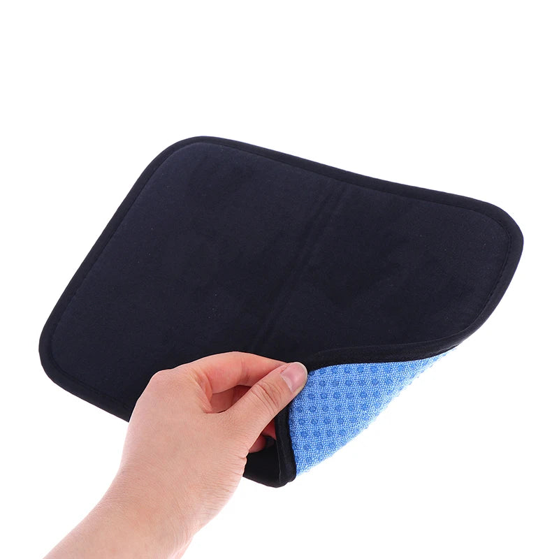 Reusable 25x20CM Bowling Ball Towel Polyester Nonslip Cleaning Pad Dust Remover for Indoor Games Peaceful Pleasures Health and Wellness