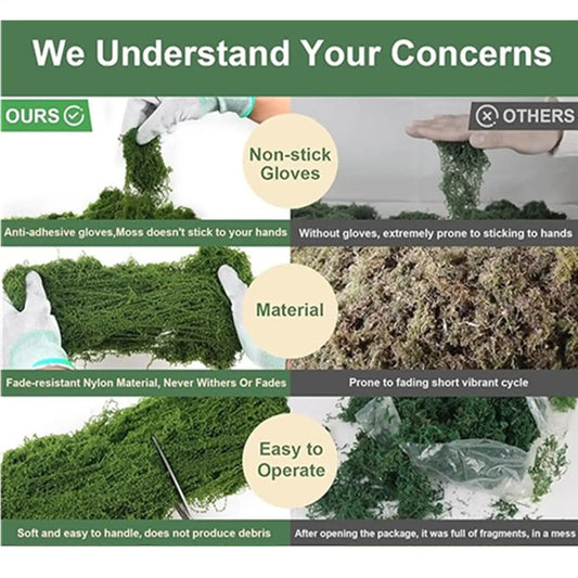 Artificial Moss UV Fade Resistant Faux Plants | Home Decor Artificial Moss Decor Peaceful Pleasures Health and Wellness