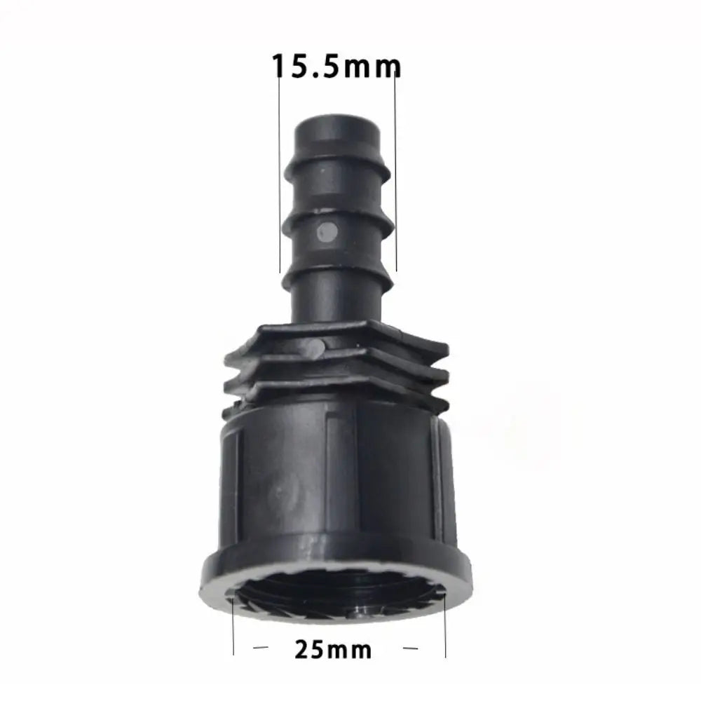 Practical Female Male Thread Garden Hose Barb Connector 16mm 20mm 25mm PE Screw Joint Irrigation Pipe Fitting Peaceful Pleasures Health and Wellness 16mm 3-4female