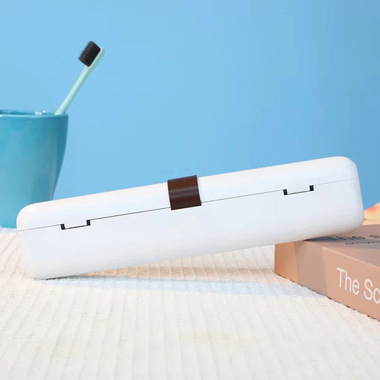 Portable Rechargeable UV Toothbrush Sterilizer Sanitizer Dryer Storage Case for Travel Peaceful Pleasures Health and Wellness