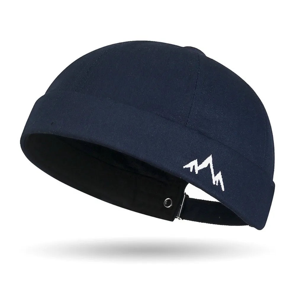 Retro Brimless Beanie Hat | Unisex Docker Cap Adjustable