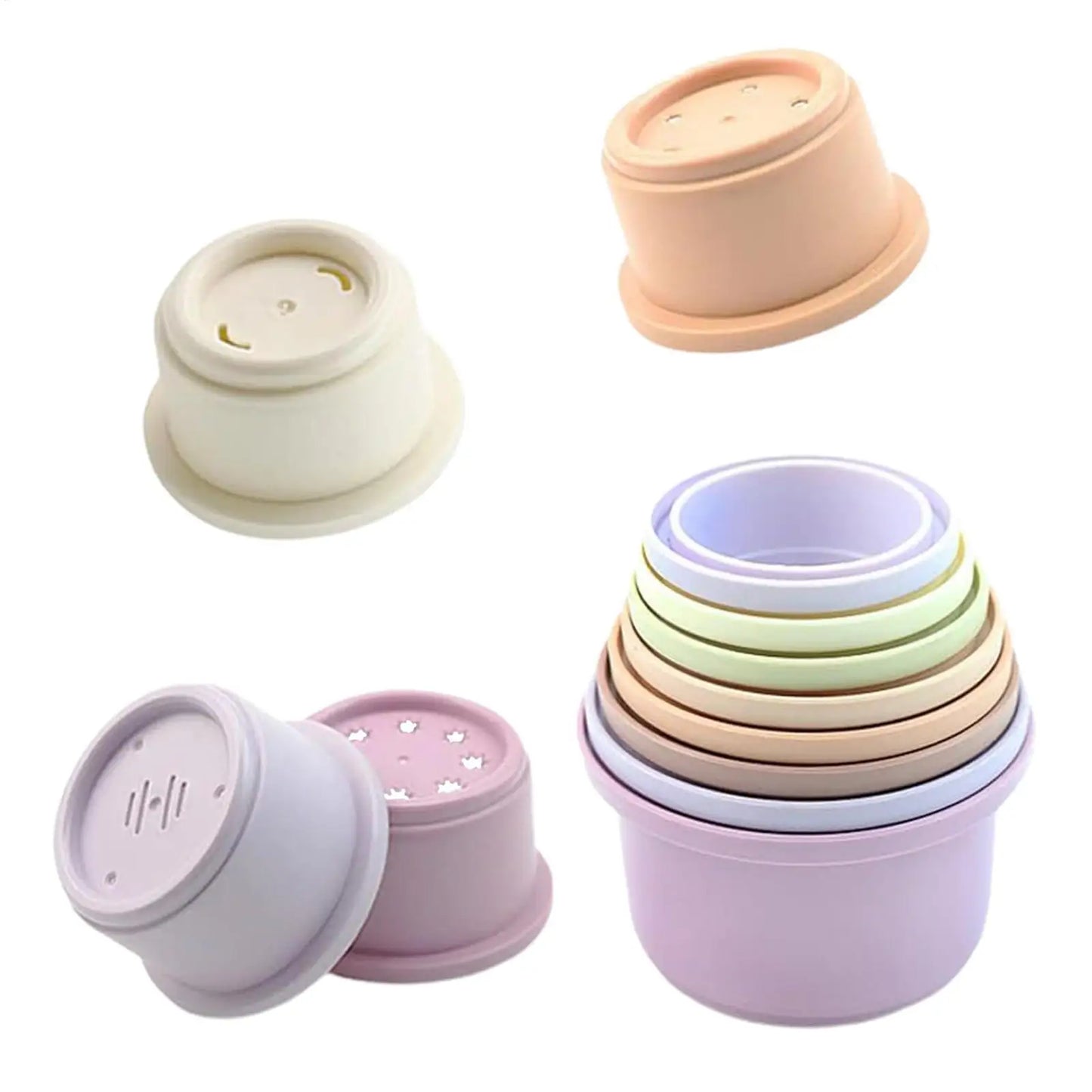 8-Piece Stacking Cups Toy for Rabbits, Guinea Pigs & Small Pets