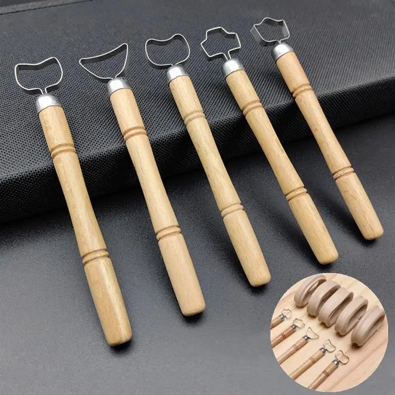 Pottery Tools Teapot Ware Handle Tool Sculpting Scraper Clay DIY