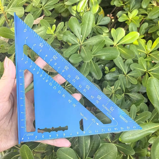 Triangle Ruler Measurement Tool Aluminium Alloy Carpenter Square Peaceful Pleasures Health and Wellness