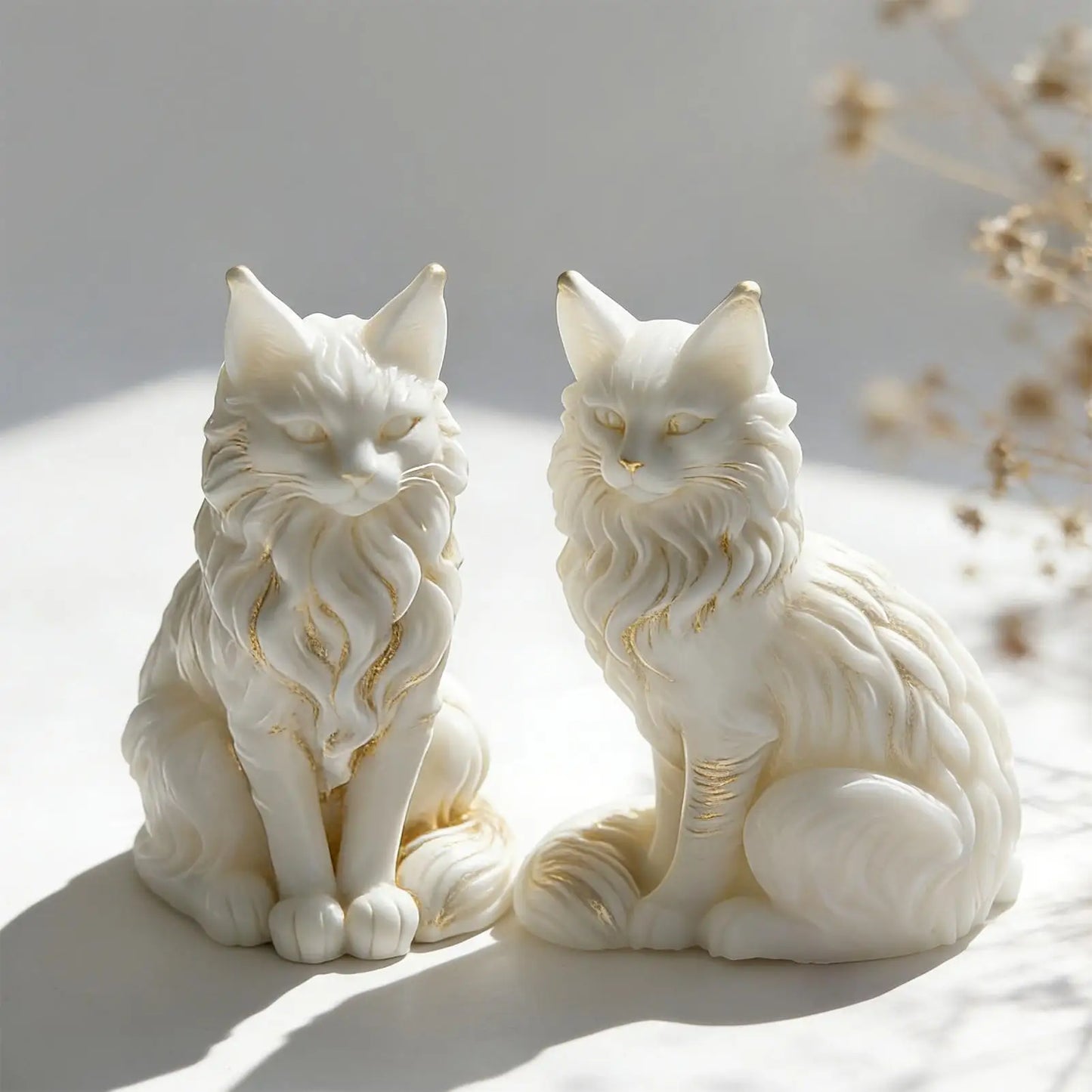 Cat Shape Resin Mold Sitting Concrete Decoration Craft Resin Soap Mold for Home Room Wedding Party Dinner Table Decorations Peaceful Pleasures Health and Wellness