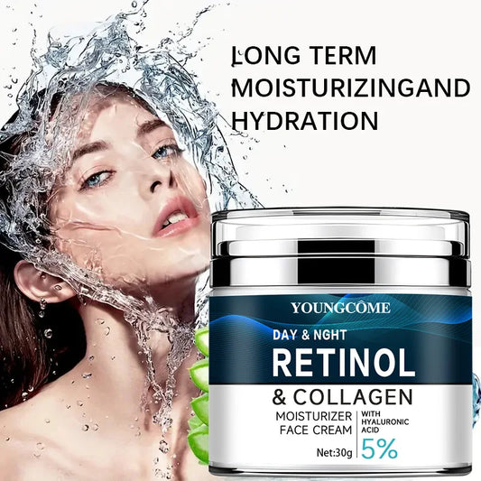 Vitamin C+E Retinol Collagen Cream Moisturizing Firming Hyaluronic Lightening Repairing Smooth Skincare Whitening Creams Peaceful Pleasures Health and Wellness