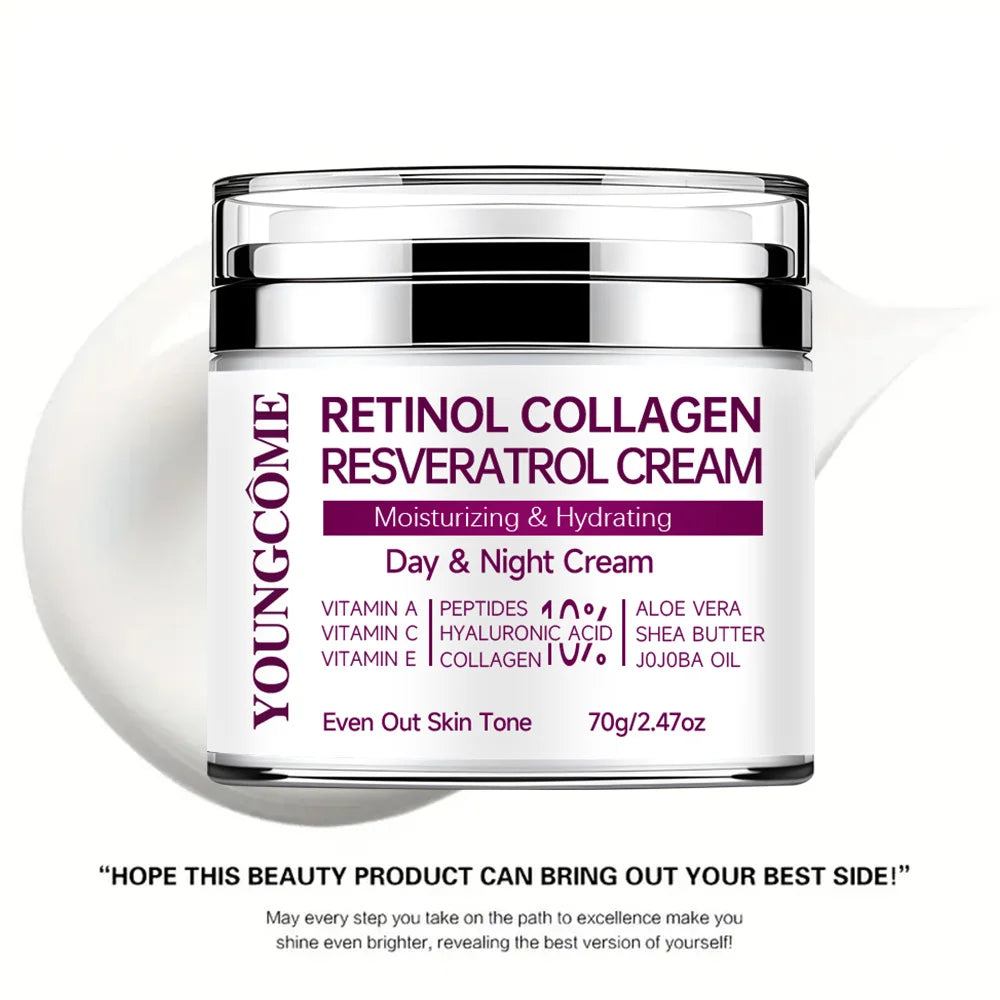 YOUNGCOME Retinol Collagen Face Cream – Anti-Aging Moisturiser Anti-Aging Face Cream Peaceful Pleasures Health and Wellness