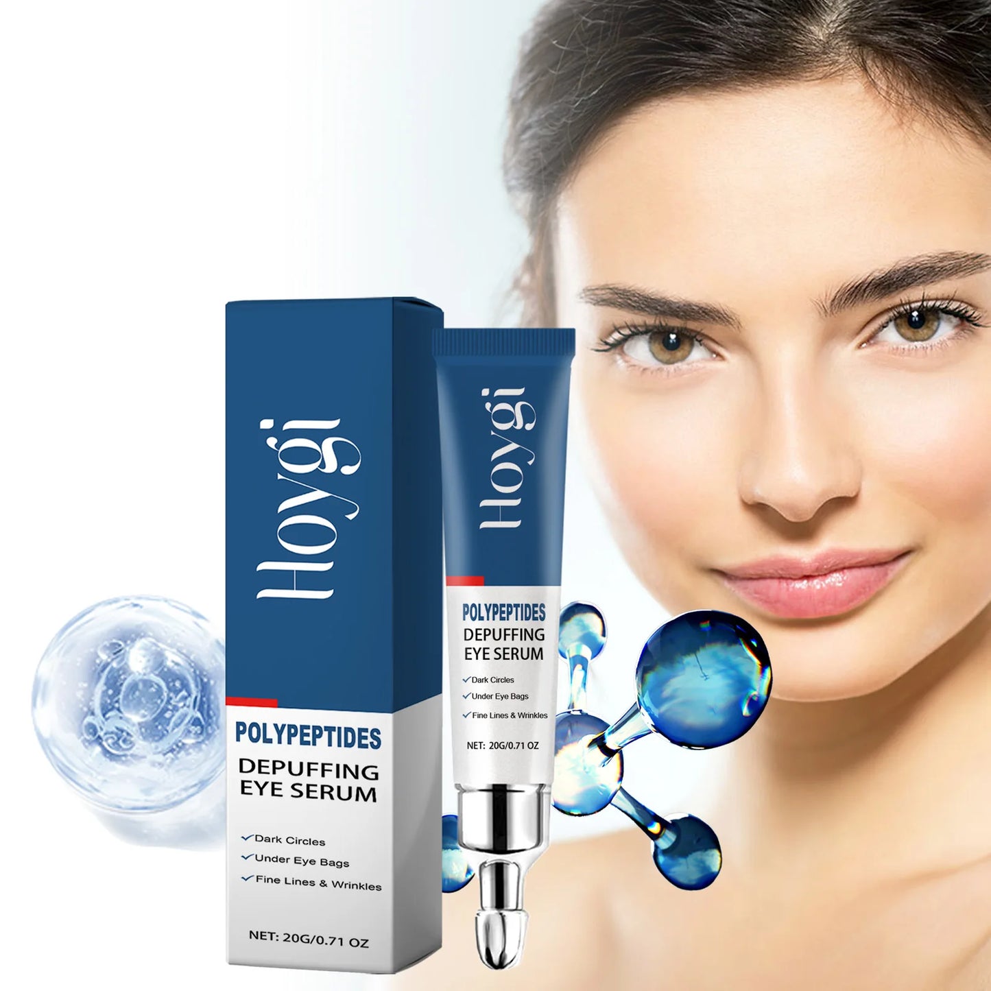 Moisturizing Eye Serum Reduce Eye Bags Remove Dark Circles Anti Puffiness Lightening Improve Fine Lines Lift Firming Eye Essence Peaceful Pleasures Health and Wellness