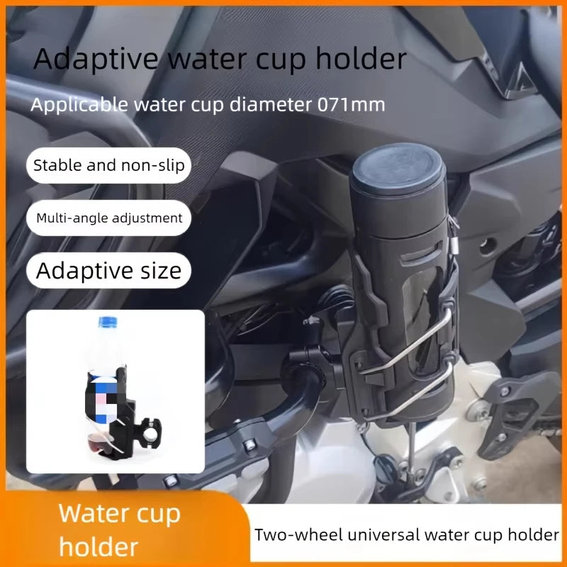 Motorcycle Cup Holder Universal 360° Adjustable Handlebar Bike Motorcycle Water Bottle Cage For Cycling ADV Motorbike Peaceful Pleasures Health and Wellness