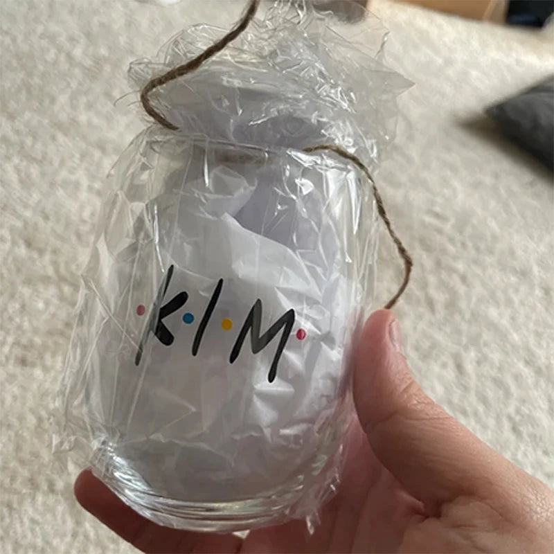 Personalized Name Clear Glass Cup | Friend & Birthday Gift