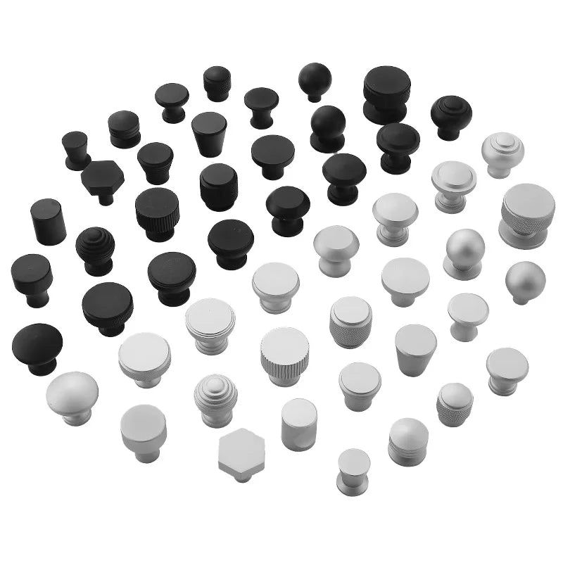 Black Aluminium Cabinet Knobs & Drawer Pulls | Modern Hardware