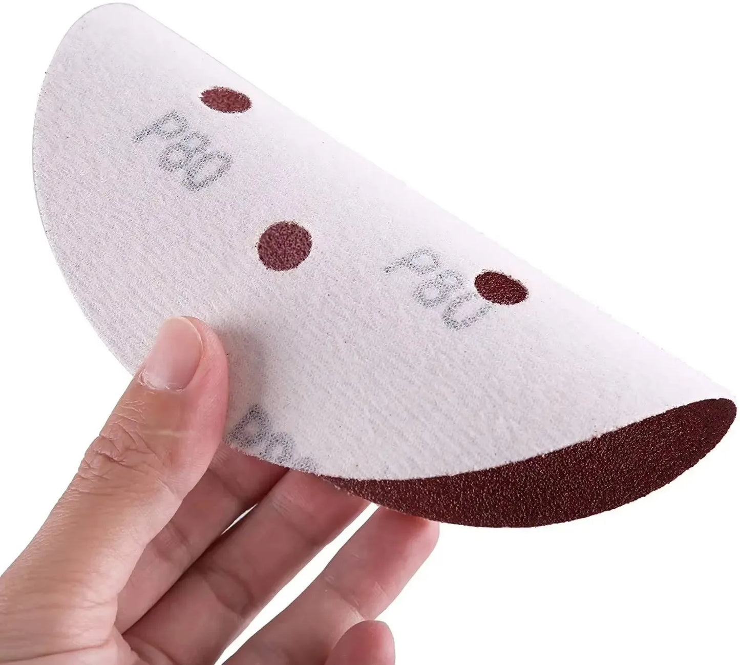 10 20 6 Hole Sanding Sheet 60-600 Gravel Flocking Sandpaper Track