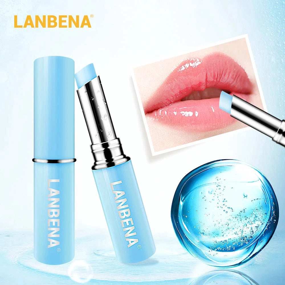 LANBENA Hyaluronic Acid Lip Balm Lip Plumper Moisturizing Reduce Fine Lines Long-lasting Hydration Protecting Dry Lip Peaceful Pleasures Health and Wellness Default Title