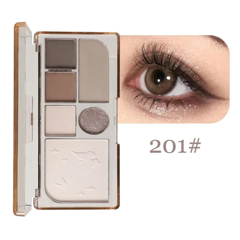 IFANYUO 6-Color Smokey Eyeshadow Palette | Shimmer & Matte