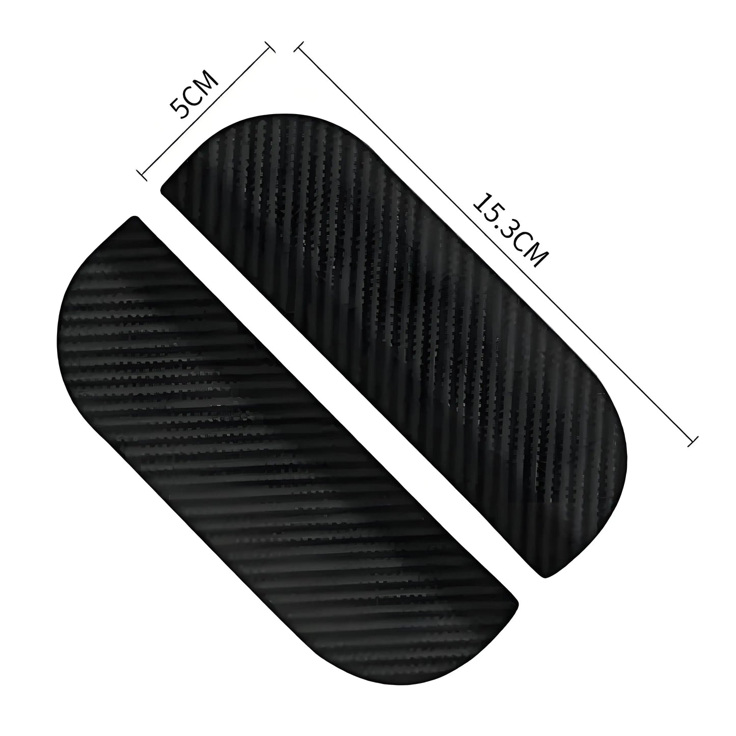 2PCS Carbon Fiber Rearview Mirror Rain Cover Visor Shade