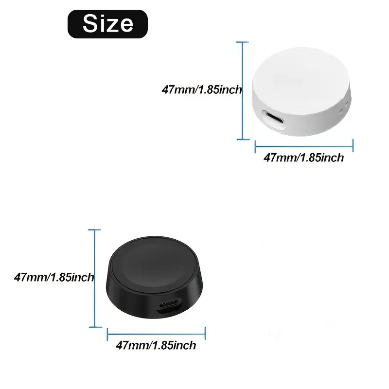 Mini Wireless Charger Keychain for Samsung Galaxy Watch 4 5 6 7 Peaceful Pleasures Health and Wellness