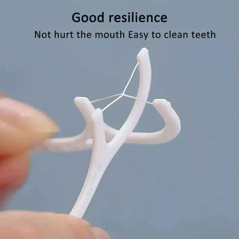 Disposable Dental Floss Picks 100/300/500 Pack | Portable Flosser