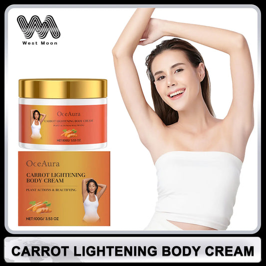 OceAura Carrot Body Cream – Brightening & Moisturizing Lotion Brightening Body Cream Oasis Select