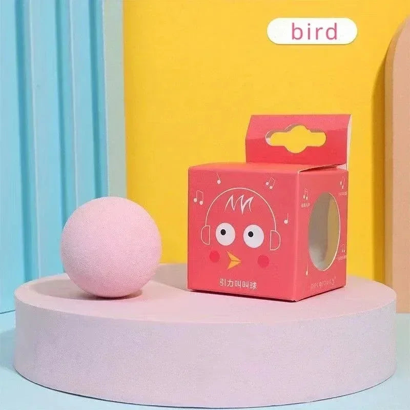 Interactive Plush Catnip Sound Ball Toy for Cats & Kittens