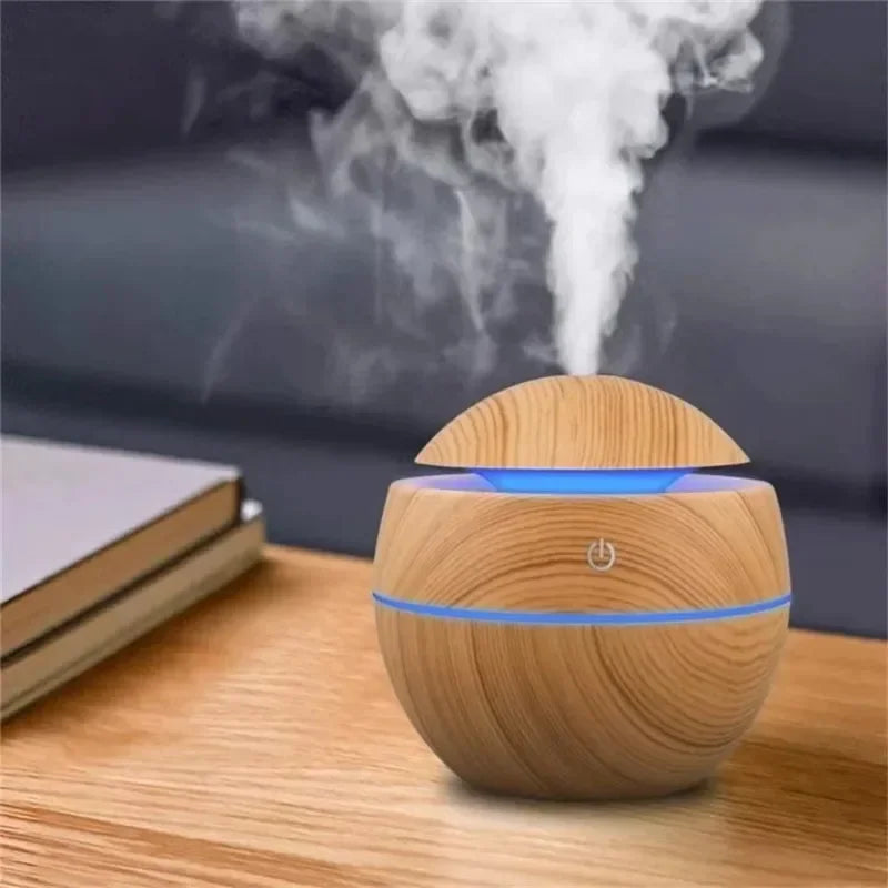 Mini Portable Air Humidifier USB power supply Essential Oil Diffuser Bottle Free Adjustable Quiet for Bedroom Office Car Peaceful Pleasures Health and Wellness