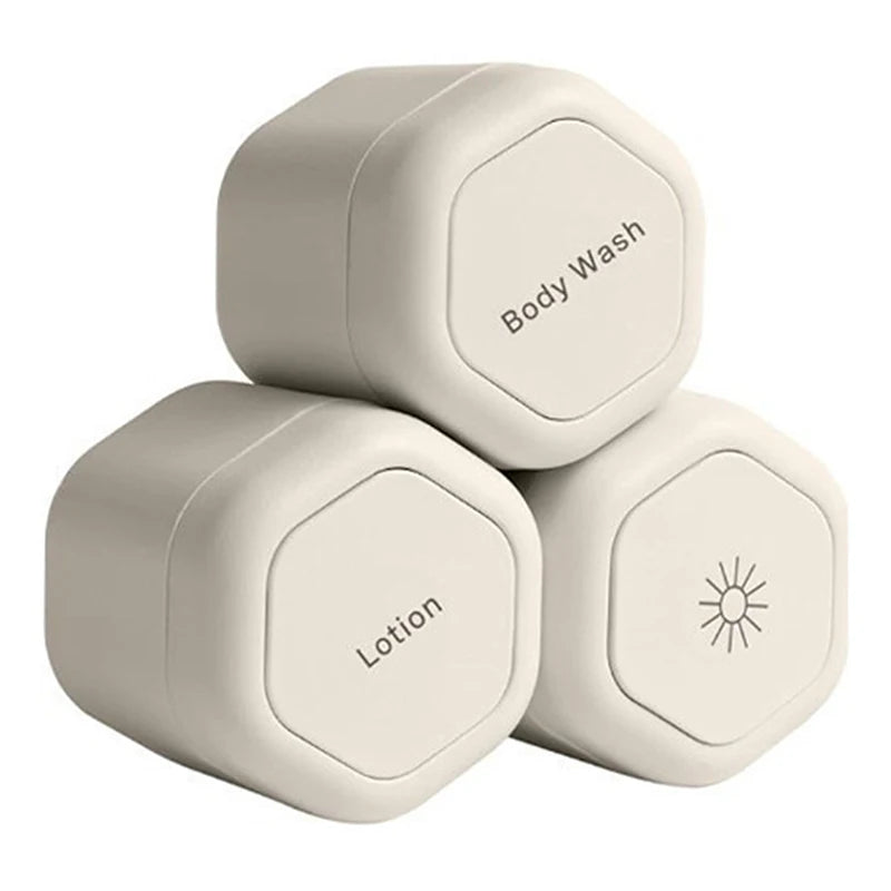 Magnetic Stackable Travel Cosmetic Containers with Lids – 2/3 Pcs