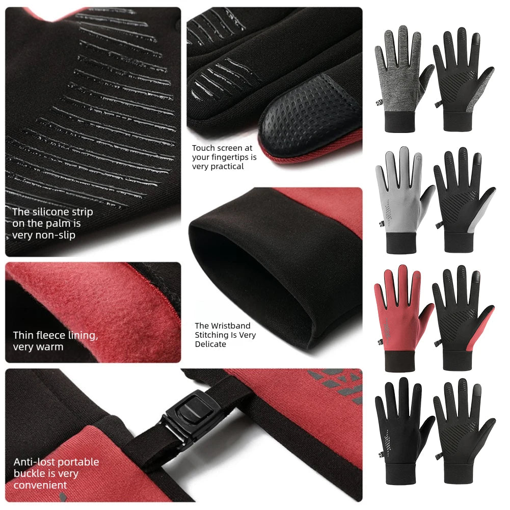 Thermal Touchscreen Winter Gloves – Unisex Anti-Slip Windproof