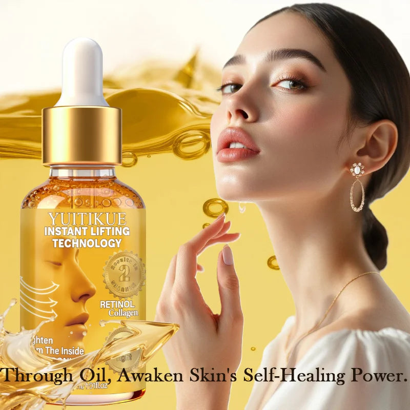 YUITIKUE Retinol Collagen Lifting Serum 30ml Instant Tightening with Hyaluronic Acid for Firm, Youthful Skin Peaceful Pleasures Health and Wellness