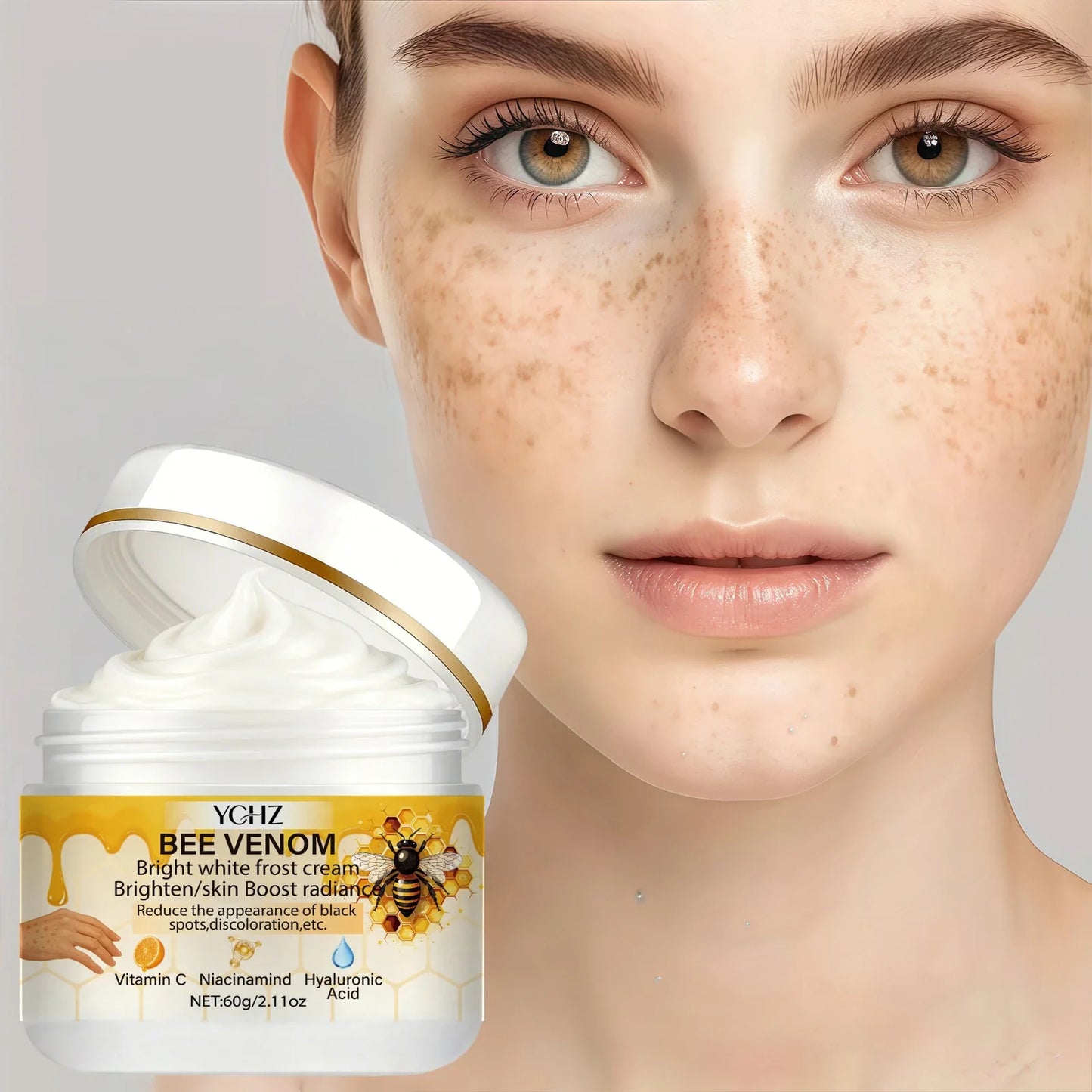 YCHZ Bee Venom Brightening Moisturizing Cream 60g – Unisex
