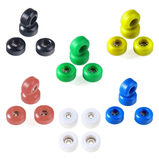 4-Pack Bearing Wheels for Mini Finger Skateboard & Scooter Finger Skateboard Parts Peaceful Pleasures Health and Wellness