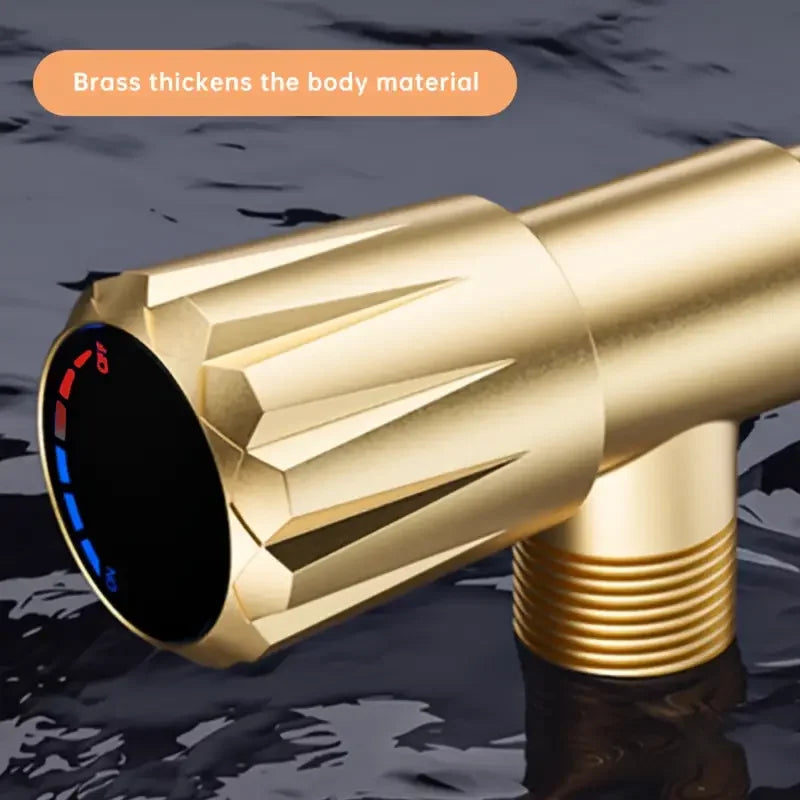 YANKE Brass Triangle Valve G1/2 – Leak-Free Hot & Cold Water