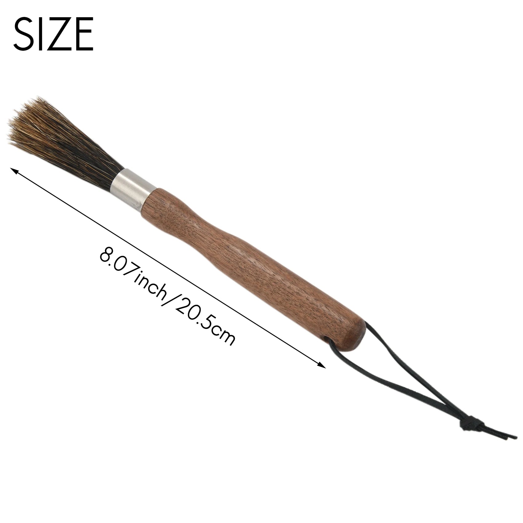 A36T-Coffee Grinder Powder Cleaning Brush Coffee Machine Brush Wood Handle Pig Bristle Dusting Espresso Brush For Barista Peaceful Pleasures Health and Wellness