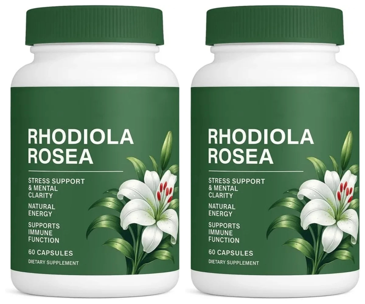 Rhodiola Rosea 500mg Capsules – Energy, Focus & Adaptogen | 60ct
