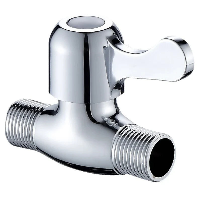 Copper Straight Valve 4-Point Thread Water Stop Tap | Toilet