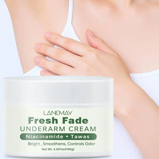 Fresh Fade UNDERARMCREAM Cream Niacinamide Brightens,Smoothens,Controls Odor Underarm Skin Care Moisturizing Body Lotion 100g Peaceful Pleasures Health and Wellness
