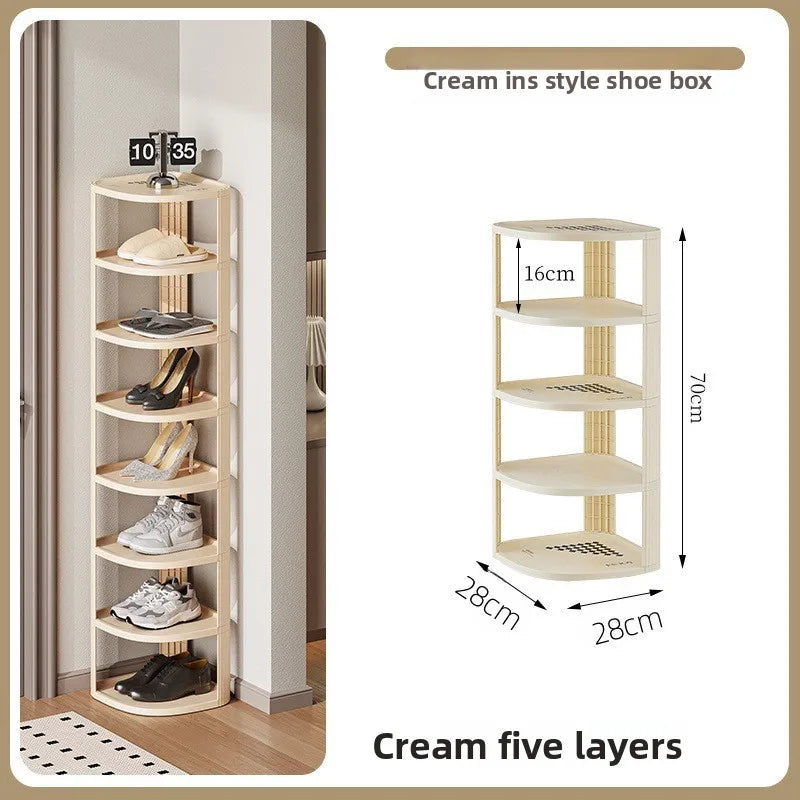 Multi-Tier Shoe Rack | Slim Entryway Organizer & Shelf