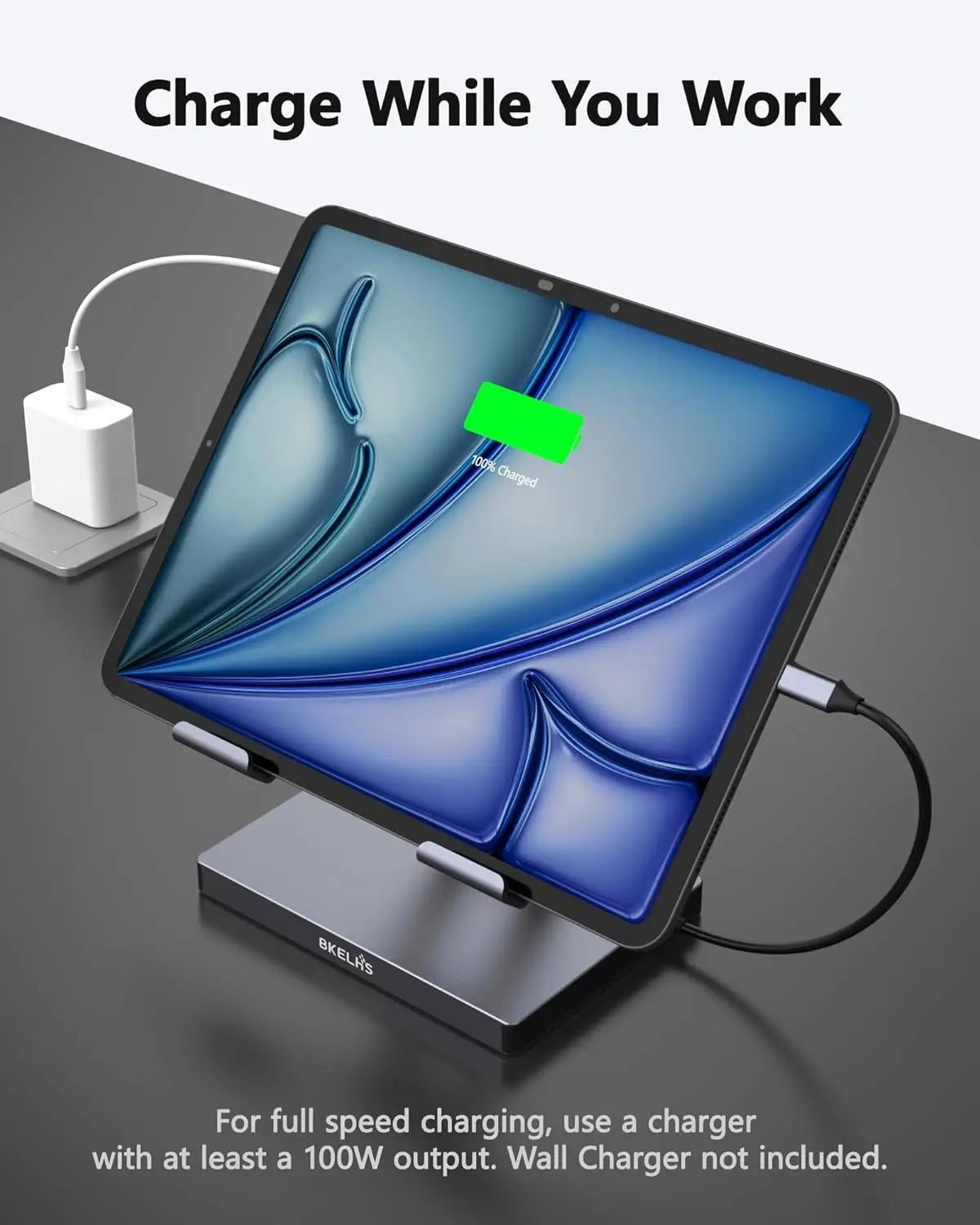 9-in-1 USB-C Hub Stand for iPad & Tablets – 4K HDMI, Ethernet Peaceful Pleasures Health and Wellness