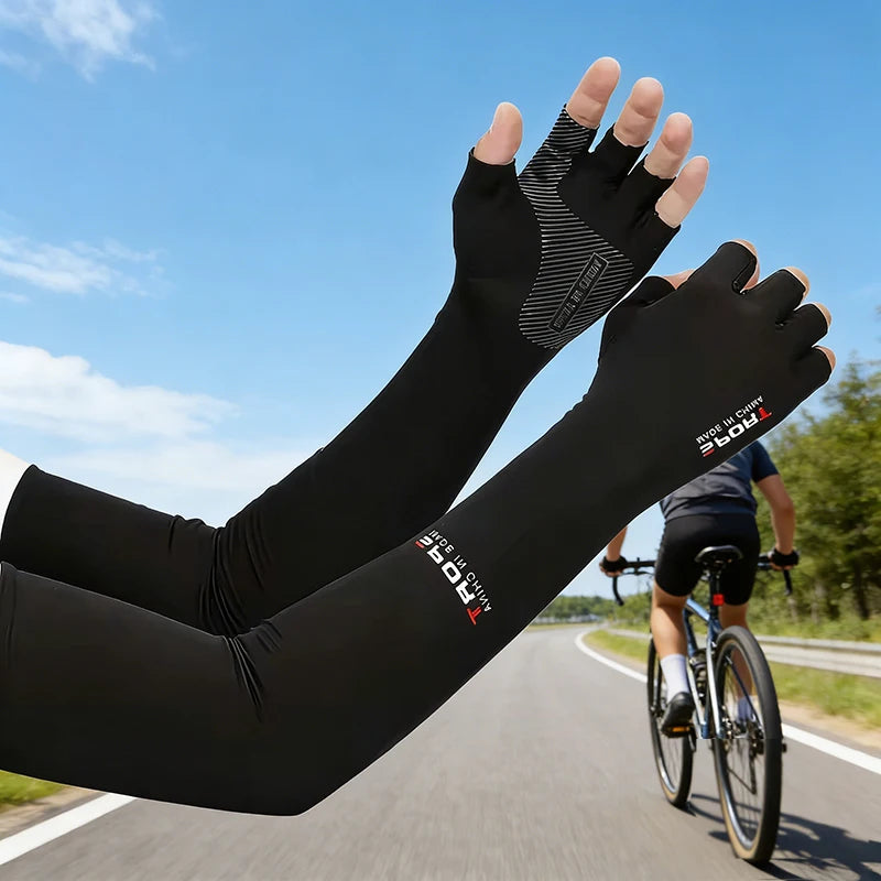 Sunscreen Cooling Arm Sleeve for Outdoor Sports Peaceful Pleasures Health and Wellness