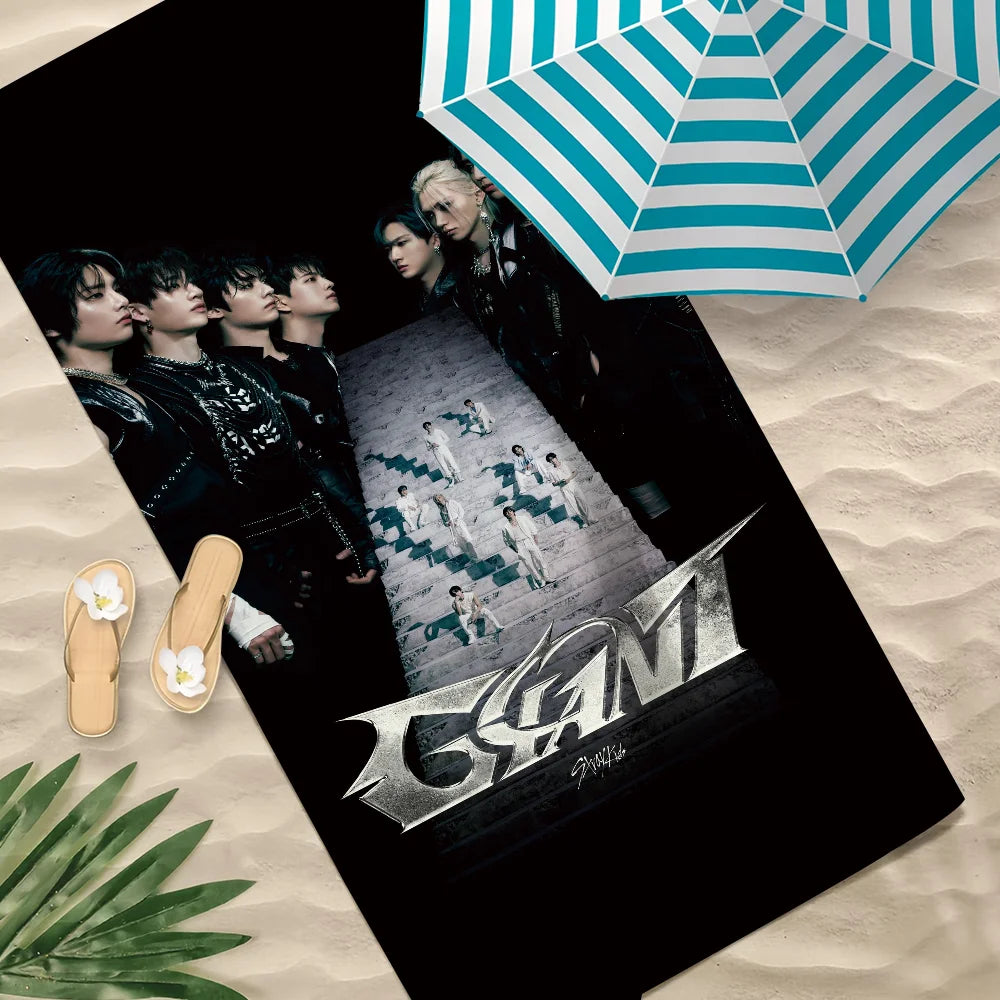 KPOP Stray Kids Beach Towel – Quick Dry Sports & Travel Gift