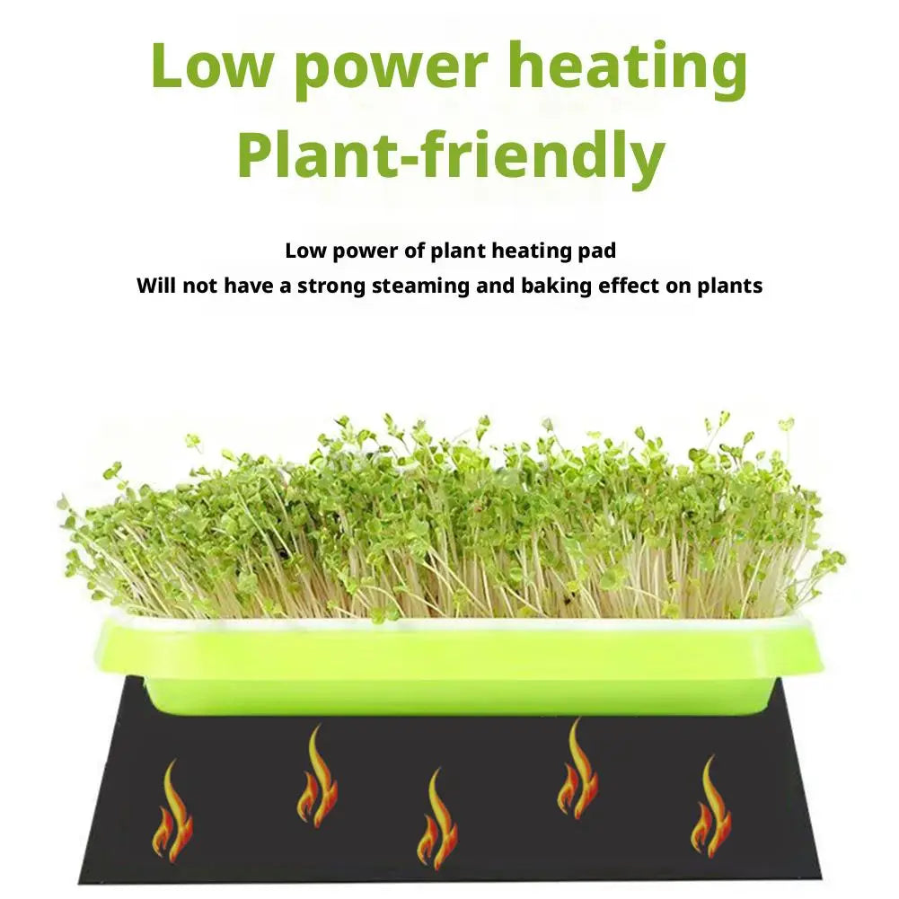 USB Plant Seedling Heat Mat – 8.5W Warming Pad for Indoor Plants & Reptiles Peaceful Pleasures Health and Wellness