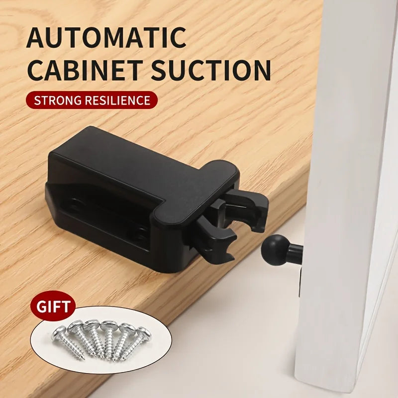 5/10pcs Non-Magnetic Touch Latch,Safe Push Latches,Push To Open Cabinet Catch,Rebound self-Locking Device,Cupboard Door Stop Peaceful Pleasures Health and Wellness