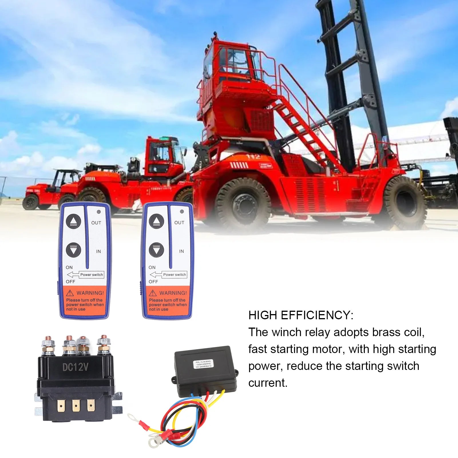 12V 250A Winch Relay Kit with Remote Controller Relay Contactor for Industrial Vehicle Winch Relay Remote Control Kit Peaceful Pleasures Health and Wellness