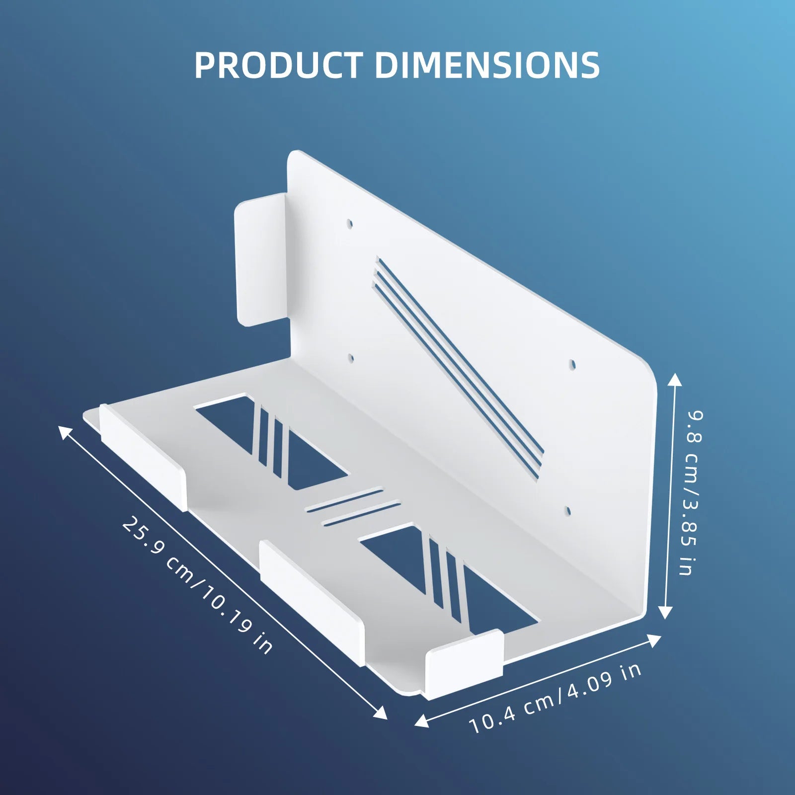 For PS5 Pro/Slim Console Wall Mount Organizer P5 Game Console Universal Wall Bracket Peaceful Pleasures Health and Wellness