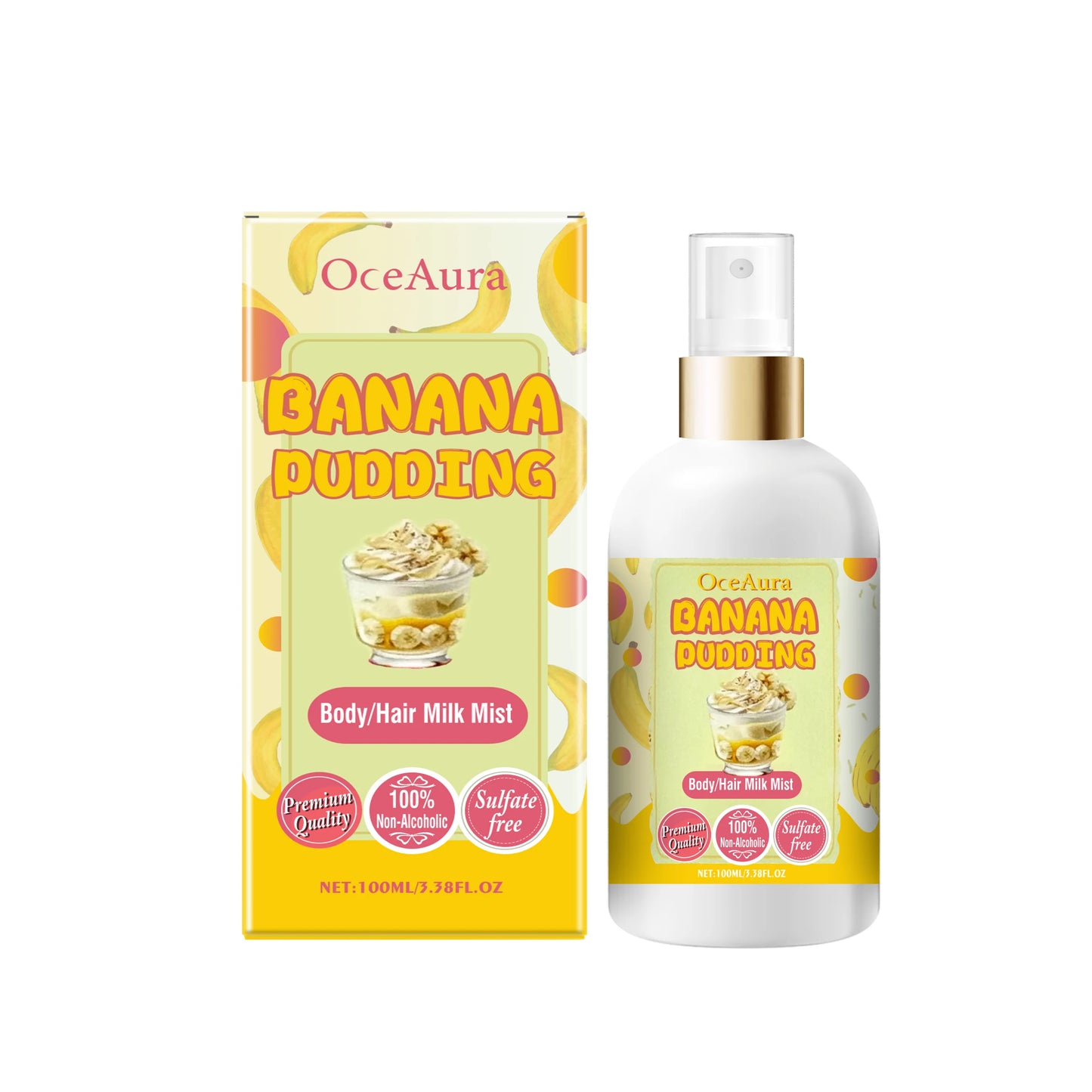 OceAura Strawberry Body Spray | Moisturizing Fragrance Mist 100ml