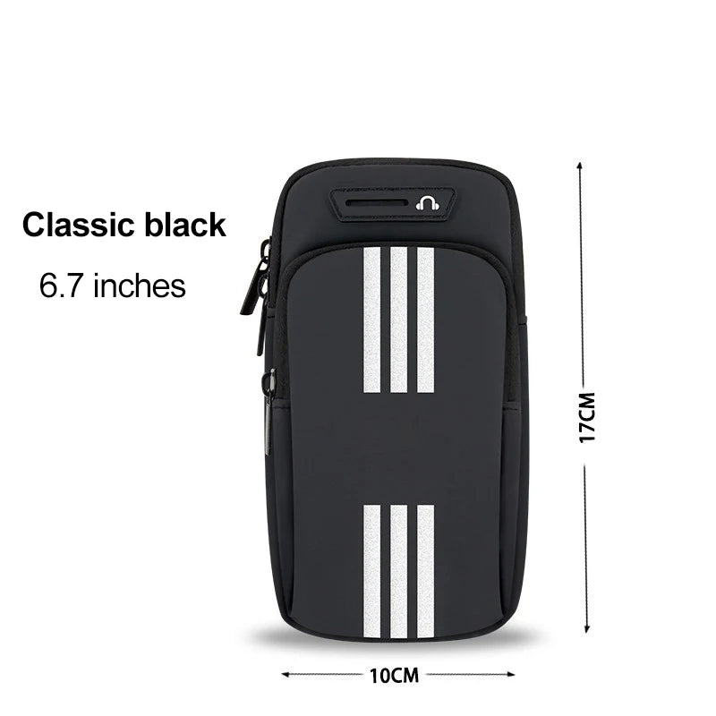Sports Bag For Mobile Phone Armband For Jogging Cell Phone Accessories Woman mp3/mp4 Bags PU Hand Bag For Running Waterproof Peaceful Pleasures Health and Wellness