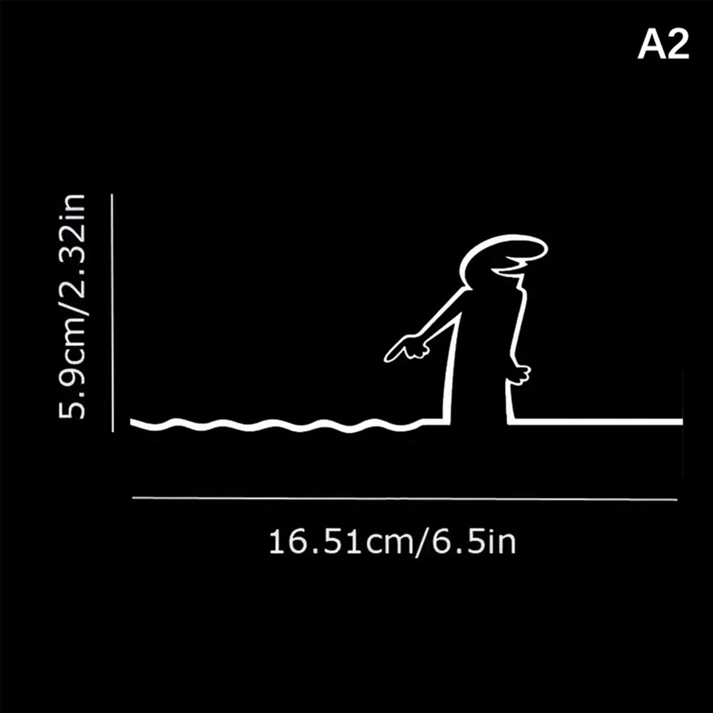 La Linea Line Art Wall Sticker Minimalist Self-Adhesive Waterproof Decal For Walls, Doors, Glass, Cars Home And Car Decoration Peaceful Pleasures Health and Wellness A2