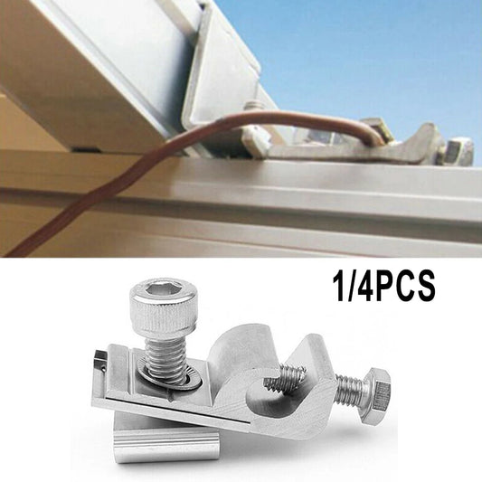 Solar Panel Mounting Bracket Fixing Clips Ground Lugs Fasteners Peaceful Pleasures Health and Wellness